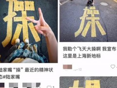 上海路面的操字成网红打卡点 引发网络争议【热点】